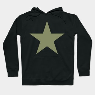 Green Tactical five-pointed star Hoodie